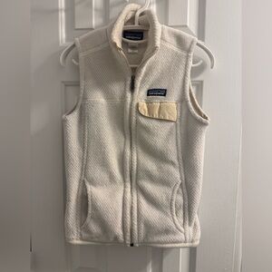 Patagonia Cream Fleece Vest